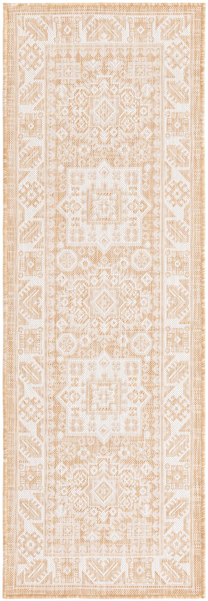 Tribal Terrace Treasures Collection Area Rug -  Incan Isle (Natural)