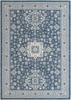 Tribal Terrace Treasures Collection Area Rug -  Incan Isle (Blue) Rectangle Blue Main