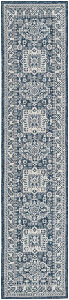 Tribal Terrace Treasures Collection Area Rug -  Incan Isle (Blue) Runner Blue Main