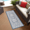 Tribal Terrace Treasures Collection Area Rug -  Incan Isle (Blue) Runner Blue  lifestyle 18