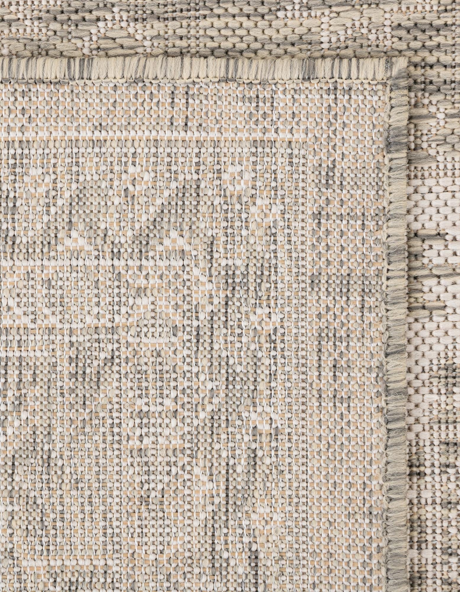 Tribal Terrace Treasures Collection Area Rug -  Incan Isle (Light Gray)