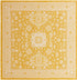 Tribal Terrace Treasures Collection Area Rug -  Incan Isle (Yellow)