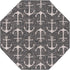 Seaside Haven Rugs Collection Area Rug - Sapphire (Charcoal)