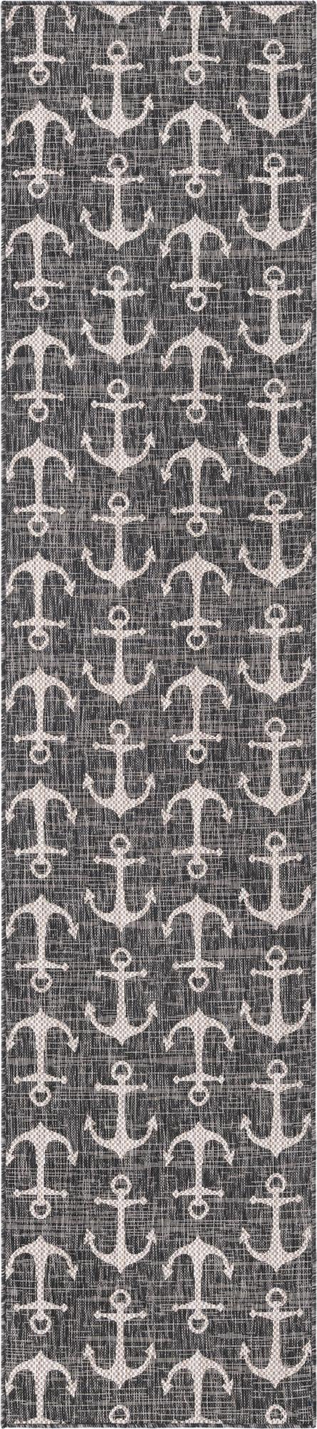 Seaside Haven Rugs Collection Area Rug - Sapphire (Charcoal)