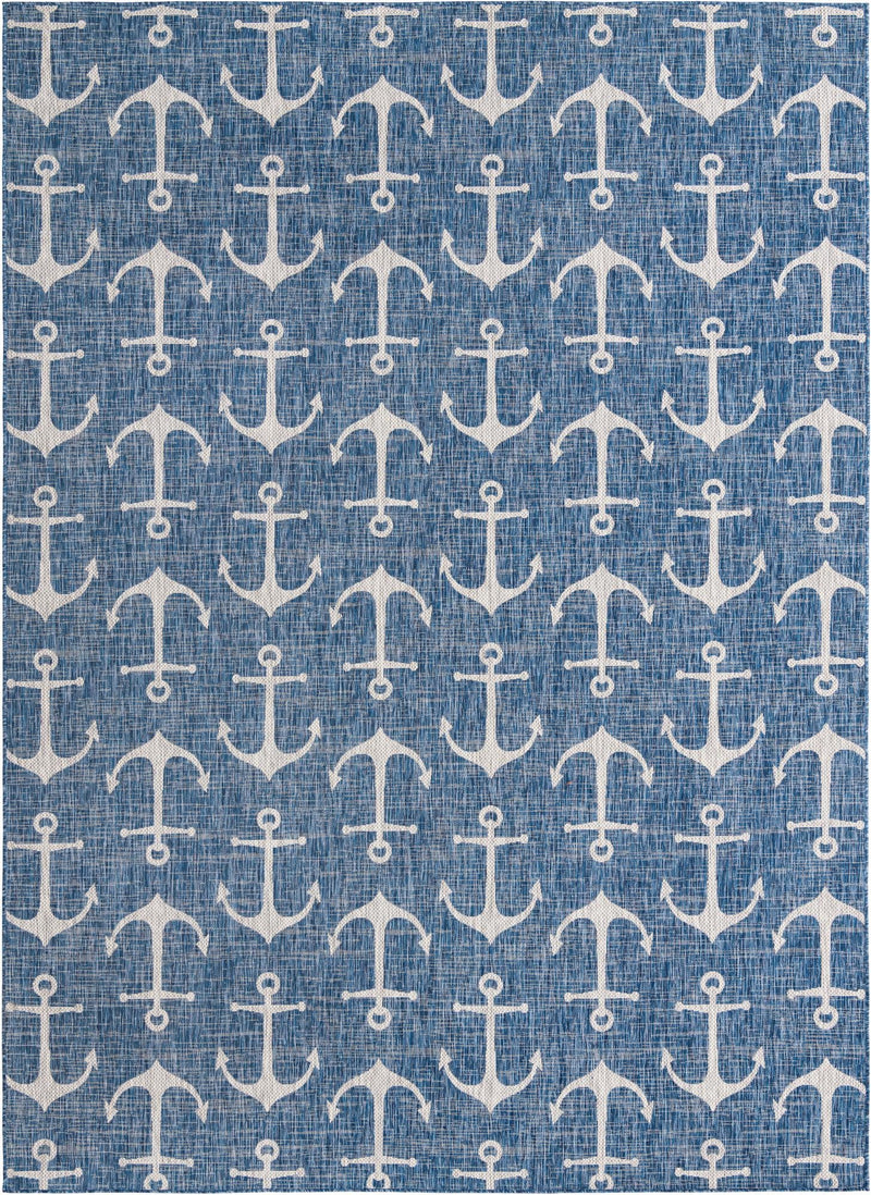 Seaside Haven Rugs Collection Area Rug - Sapphire (Blue) Rectangle Blue Main