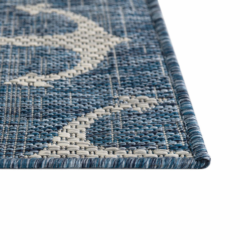 Seaside Haven Rugs Collection Area Rug - Sapphire (Blue) Square Blue  lifestyle 5