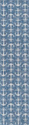 Seaside Haven Rugs Collection Area Rug - Sapphire (Blue) Runner Blue Main