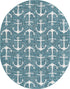 Seaside Haven Rugs Collection Area Rug - Sapphire (Teal)