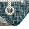 Seaside Haven Rugs Collection Area Rug - Sapphire (Teal) Oval Teal  lifestyle 7