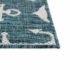 Seaside Haven Rugs Collection Area Rug - Sapphire (Teal) Octagon Teal  lifestyle 5