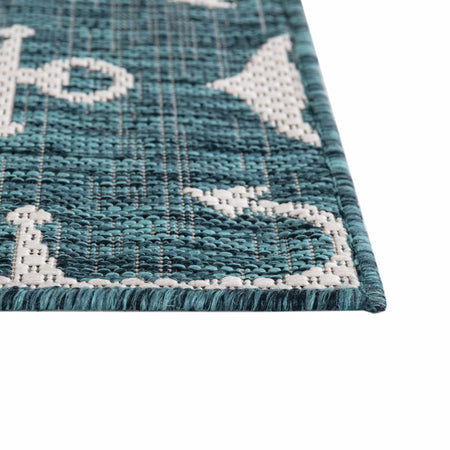 Seaside Haven Rugs Collection Area Rug - Sapphire (Teal)