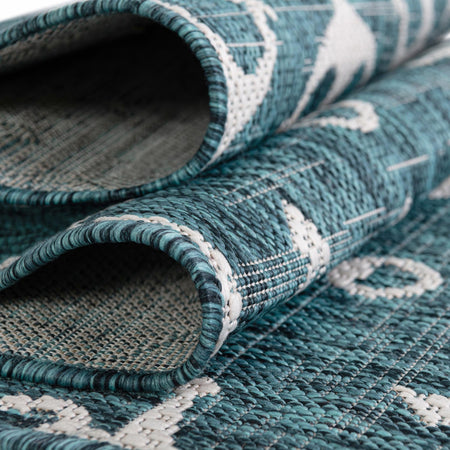 Seaside Haven Rugs Collection Area Rug - Sapphire (Teal)