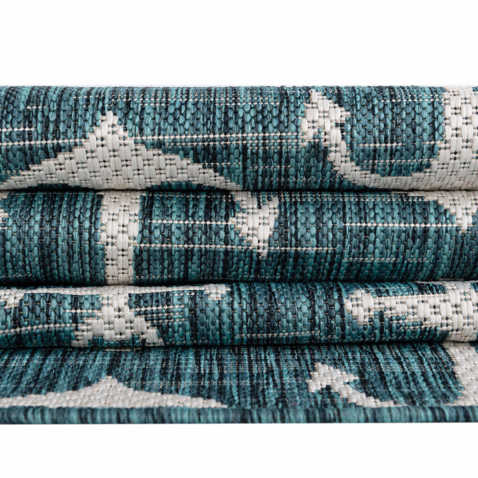 Seaside Haven Rugs Collection Area Rug - Sapphire (Teal)