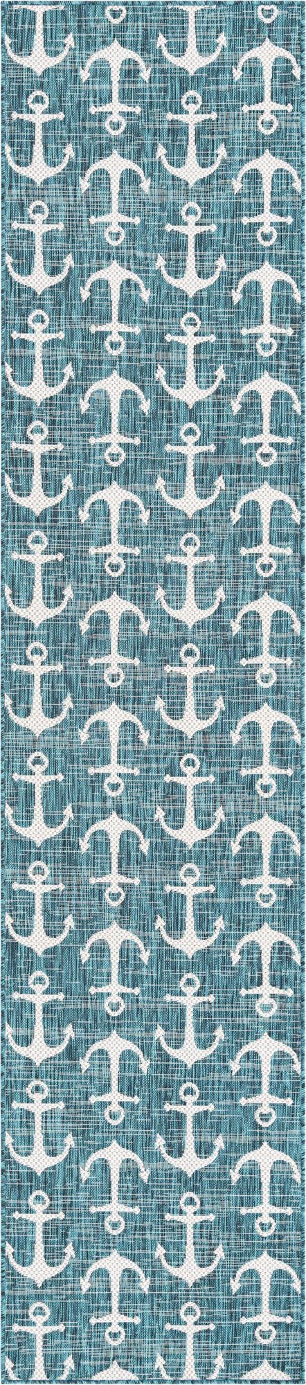 Seaside Haven Rugs Collection Area Rug - Sapphire (Teal)