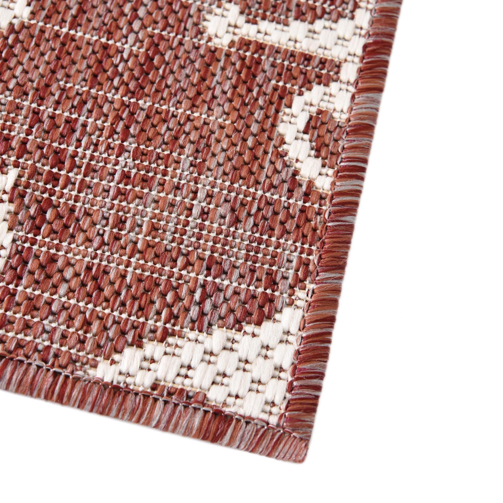 Seaside Haven Rugs Collection Area Rug - Sapphire (Rust Red)