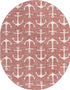 Seaside Haven Rugs Collection Area Rug - Sapphire (Rust Red)