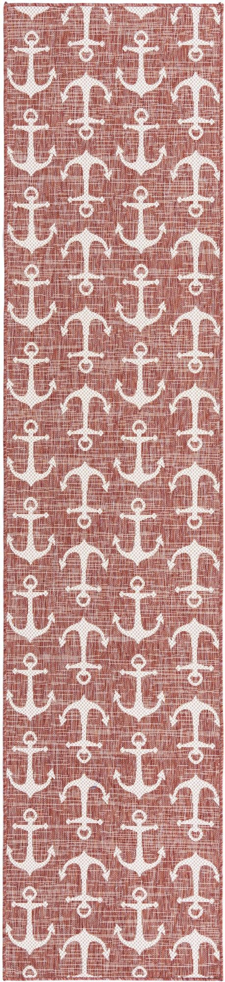 Seaside Haven Rugs Collection Area Rug - Sapphire (Rust Red)