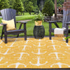 Seaside Haven Rugs Collection Area Rug - Sapphire (Yellow) Square Yellow  lifestyle 20