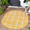 Seaside Haven Rugs Collection Area Rug - Sapphire (Yellow) Oval Yellow  lifestyle 18