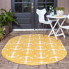 Seaside Haven Rugs Collection Area Rug - Sapphire (Yellow) Oval Yellow  lifestyle 19