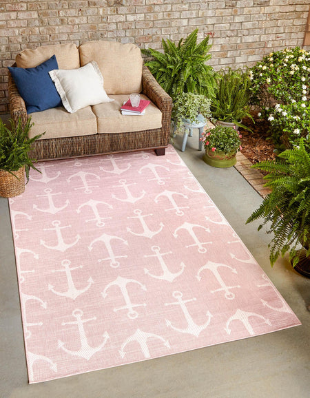 Seaside Haven Rugs Collection Area Rug - Sapphire (Pink)