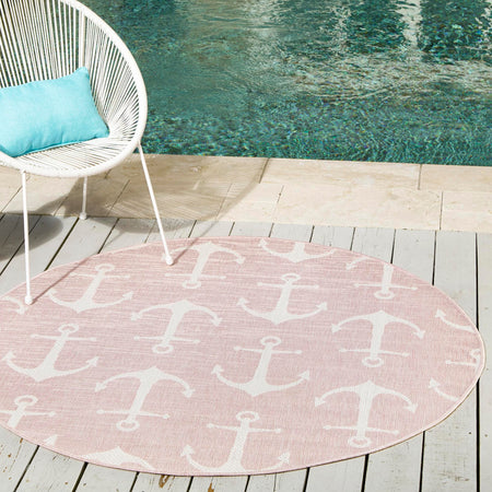 Seaside Haven Rugs Collection Area Rug - Sapphire (Pink)