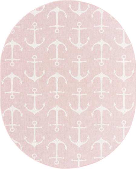 Seaside Haven Rugs Collection Area Rug - Sapphire (Pink)