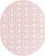 Seaside Haven Rugs Collection Area Rug - Sapphire (Pink) Oval Pink Main