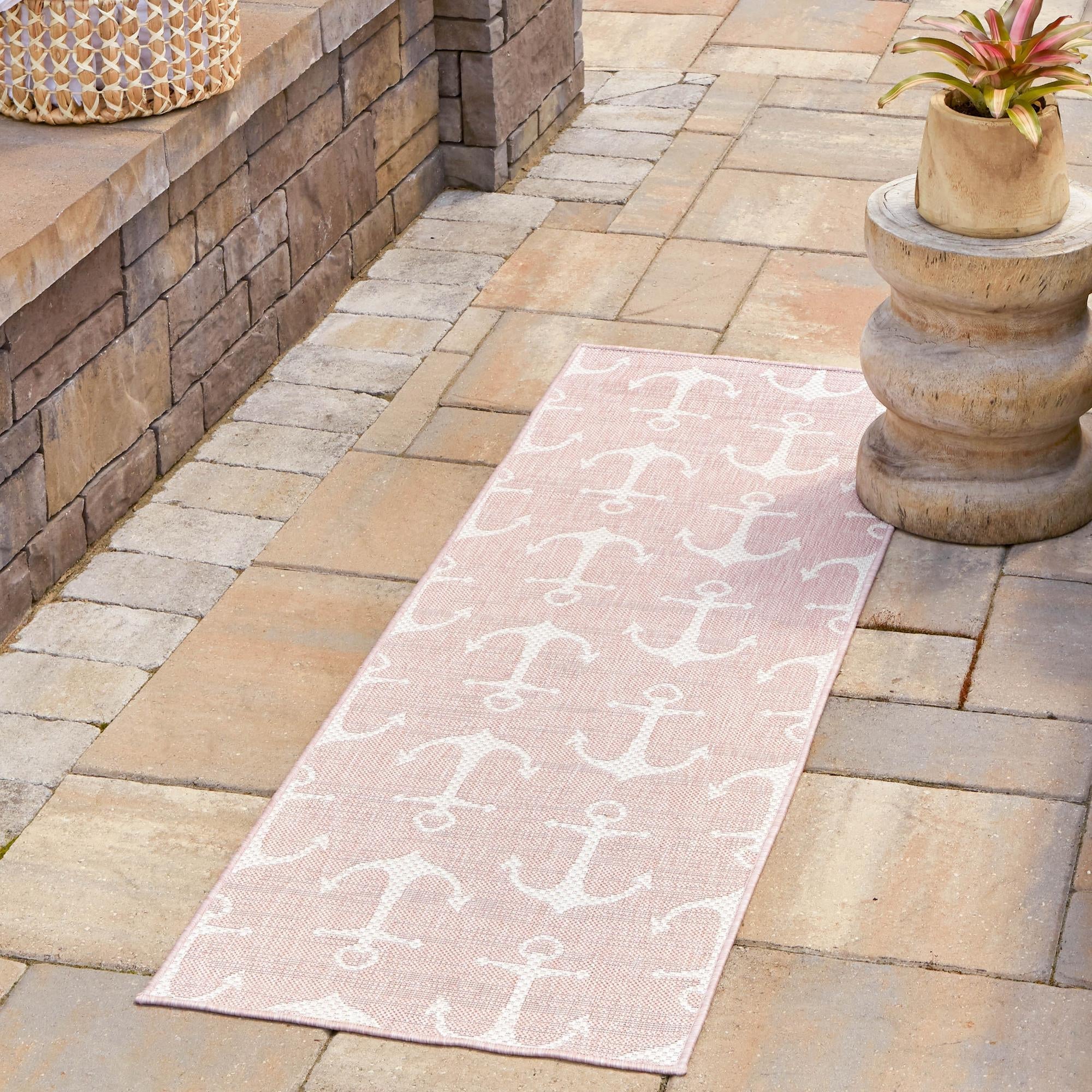 Seaside Haven Rugs Collection Area Rug - Sapphire (Pink)