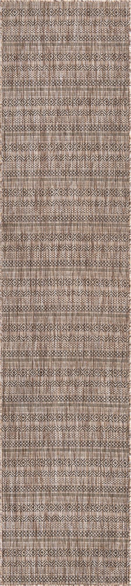 Seaside Stripes Collection Area Rug -  Boardwalk (Natural)