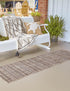 Seaside Stripes Collection Area Rug -  Boardwalk (Natural)