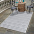 Seaside Stripes Collection Area Rug -  Boardwalk (Light Blue)