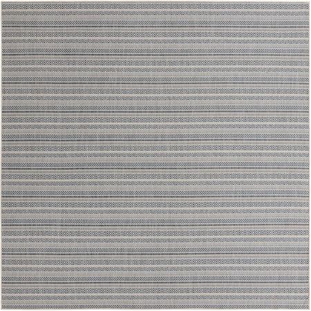 Seaside Stripes Collection Area Rug -  Boardwalk (Light Blue)