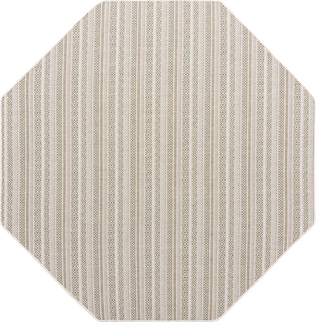 Seaside Stripes Collection Area Rug -  Boardwalk (Green)