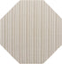 Seaside Stripes Collection Area Rug -  Boardwalk (Green)