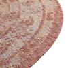 Patio Heritage Collection Area Rug -  Augusta (Rust Red) Round Rust Red  lifestyle 12