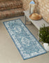 Patio Heritage Collection Area Rug -  Augusta (Blue)