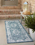 Patio Heritage Collection Area Rug -  Augusta (Blue)