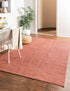 Everyday Elegance Collection Area Rug - Serenity (Rust Red)