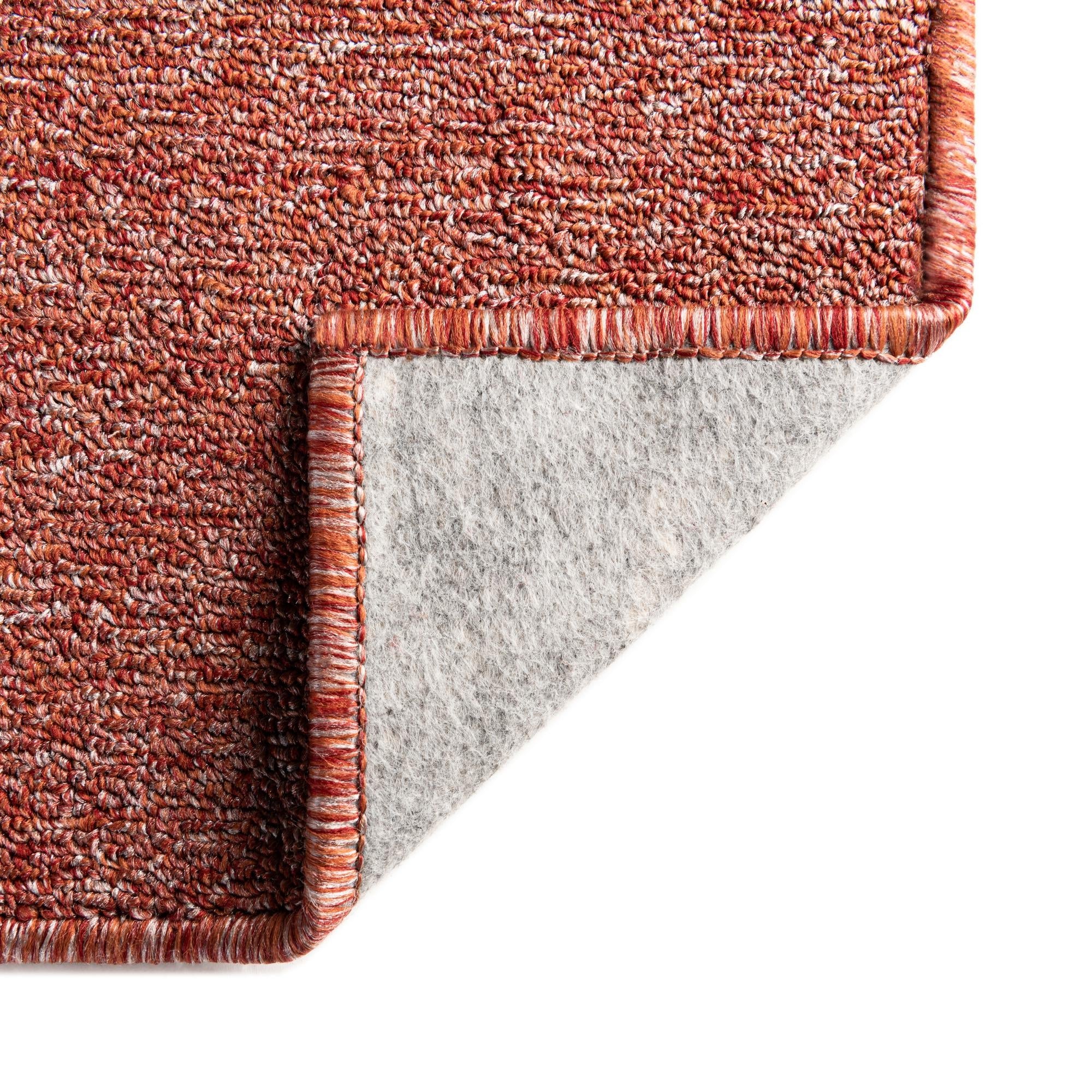 Everyday Elegance Collection Area Rug - Serenity (Rust Red)