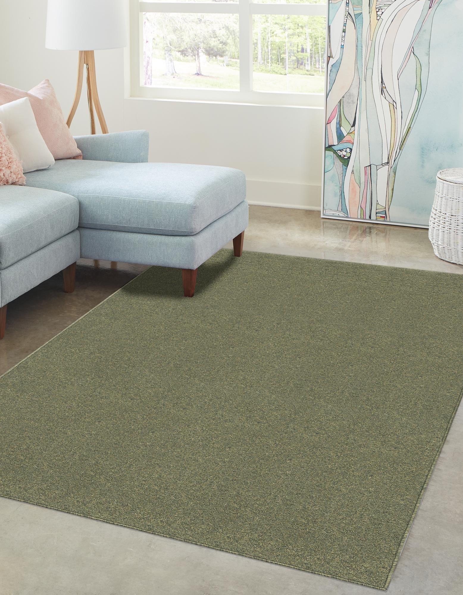 Everyday Elegance Collection Area Rug - Serenity (Pickle Green)