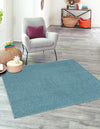 Everyday Elegance Collection Area Rug - Serenity (Aquamarine Blue) Square Aquamarine Blue  lifestyle 17