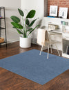 Everyday Elegance Collection Area Rug - Serenity (Azure Blue) Square Azure Blue  lifestyle 20