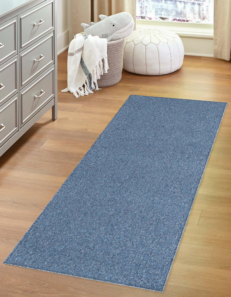 Everyday Elegance Collection Area Rug - Serenity (Azure Blue) Runner Azure Blue  lifestyle 19