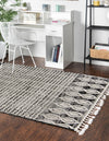 Navajo Sands Collection Area Rug - Anasazi Rectangle Charcoal  lifestyle 8