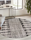 Navajo Sands Collection Area Rug - Anasazi Round Charcoal  lifestyle 49