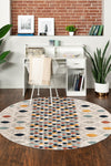 Navajo Sands Collection Area Rug - Anasazi Round Multi  lifestyle 61