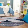 Navajo Sands Collection Area Rug -  Chaco Round Multi  lifestyle 60