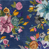 Meadow Breeze Collection Area Rug - Wildflower Square Blue  lifestyle 23