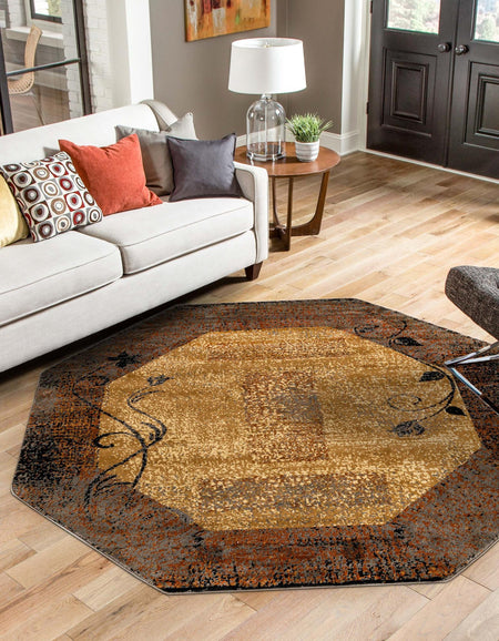 Bistro Lounge Collection Area Rug -  Affogato